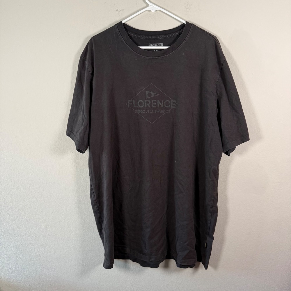 Florence Marine X Equipment Modern Graphic T-Shirt Mens XXL Faded Black Cotton